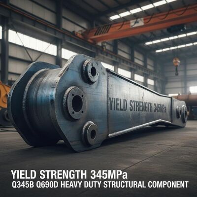 Sức mạnh năng suất 345MPa Máy khoan máy khoan Q345B Q690D Thành phần cấu trúc hạng nặng cho máy di chuyển đất