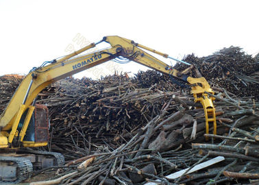 Komatsu PC200 Excavator Demolition Attachments Scrap Material Handling Large Load
