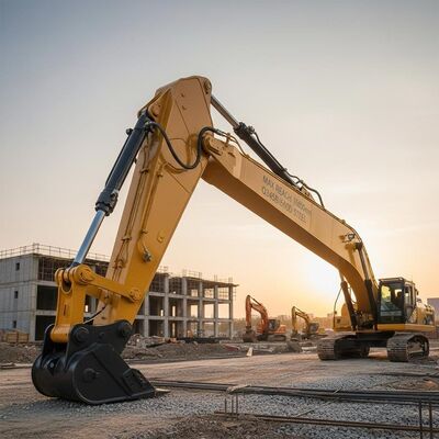 Chiều cao tiếp cận tối đa 16800mm Cần gầu đào máy xúc được chế tạo bằng thép Q345B Q690D mang lại hiệu suất trong các dự án xây dựng